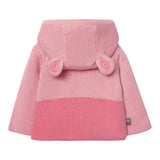 BOBOLI cardigan tinta unita con cappuccio e stampa Rosa per Neonata 109112 ROSA BOBOLI 
