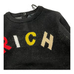 JOHN RICHMOND maglia tinta unita girocollo con stampa Nero per Neonato RIA24068MAXX NERO JOHN RICHMOND 