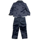 Shako' Complete 3 Piece Shirt-Jacket-Pants-Bow Tie Blue For Newborn