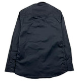 Shako' Long Sleeve Shirt Solid Color Micropattern Black For Boys