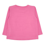 LIU JO shirt girocollo tinta unita con stampa Rosa per Neonata KF4029N ROSA LIU JO 