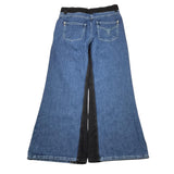 PATRIZIA PEPE jeans tinta unita modello palazzo con profili in contrasto Blu per Bambina 7P0320XX BLU PATRIZIA PEPE 