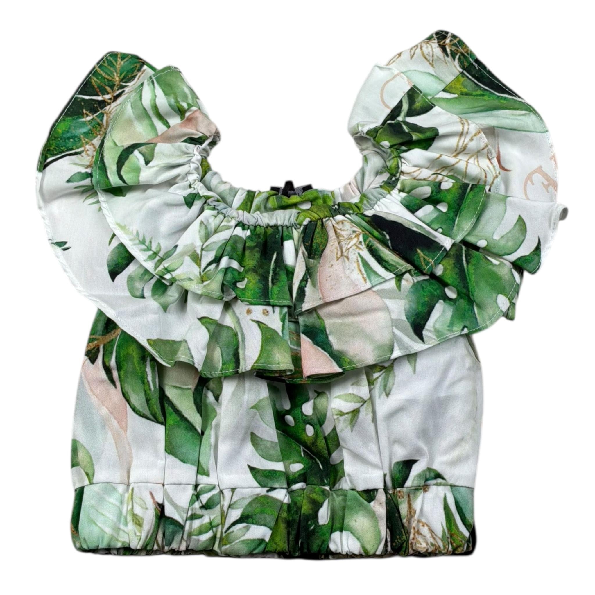 Fun & Fun Top Tinta Unita Stampa Fantasia per Neonata FNBSH16926N BIANCO FUN & FUN 