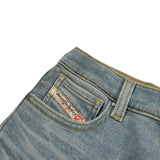 Diesel Short In Denim tinta unita Azzurro per Bambina J00205 AZZURRO DIESEL 