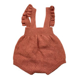 WEDOBLE pagliaccetto tinta unita con trafori Rosa per Neonata I2406305B ROSA WEDOBLE 