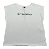 Dixie T-Shirt Girocollo Tinta Unita con Stampa per Bambina MB68030G74 PANNA DIXIE 