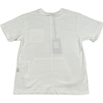 Paolo Pecora T-Shirt Girocollo Tinta Unita con Tasche per Bambino PP4369 BIANCO PAOLO PECORA 