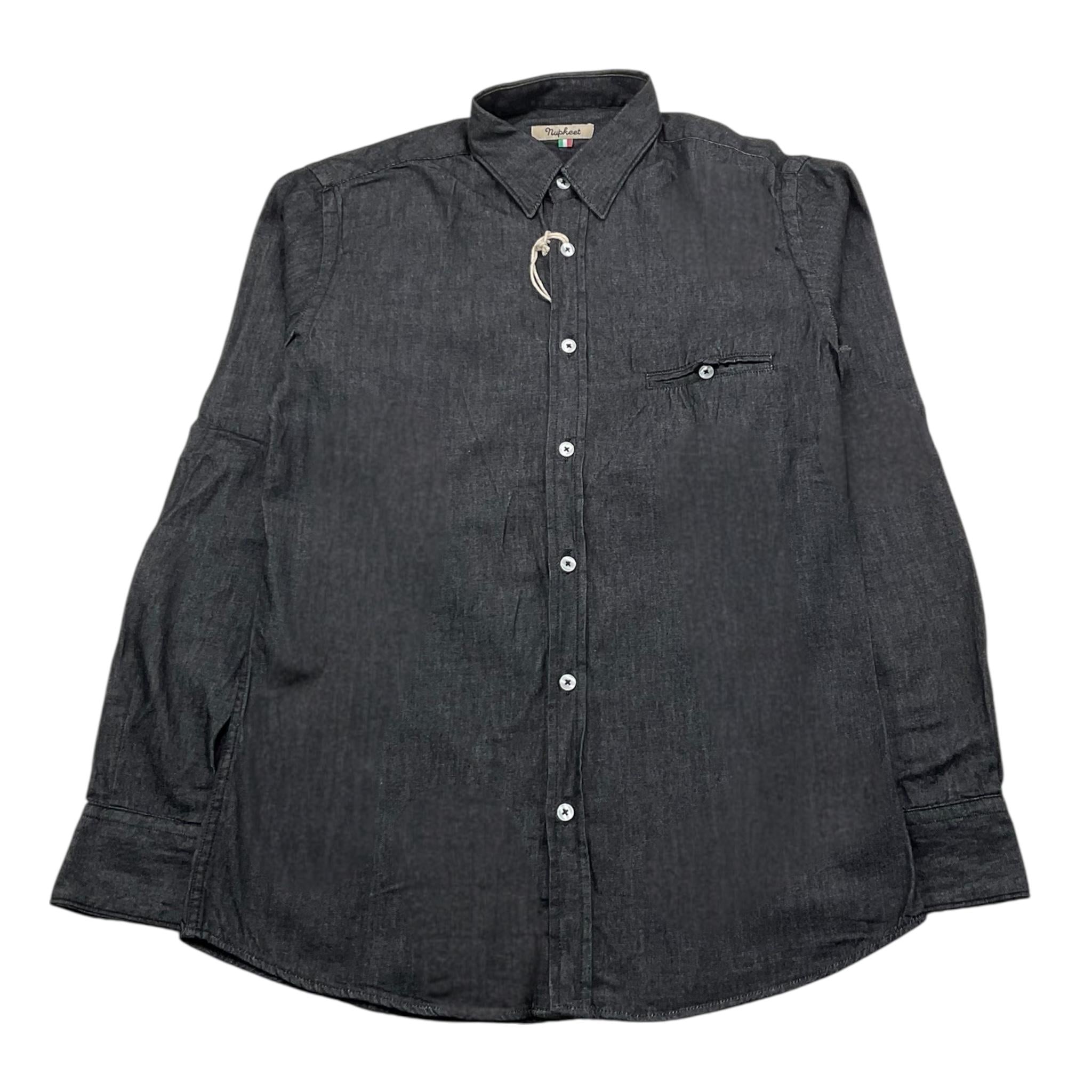 NUPKEET camicia manica lunga tinta unita Grigio per Bambino 34NK545 GRIGIO NUPKEET 