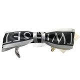 Twinset Two-Tone Headband With White/Black Bow For Girls