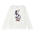 MAYORAL shirt girocollo tinta unita con stampa Panna per Bambino 4068XX PANNA MAYORAL 