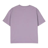 Aspesi Solid Color Crew Neck T-Shirt With Lilac Print For Boys