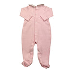 BABIDU tutina tinta unita con colletto Rosa per Neonata 18190 ROSA BABIDU 