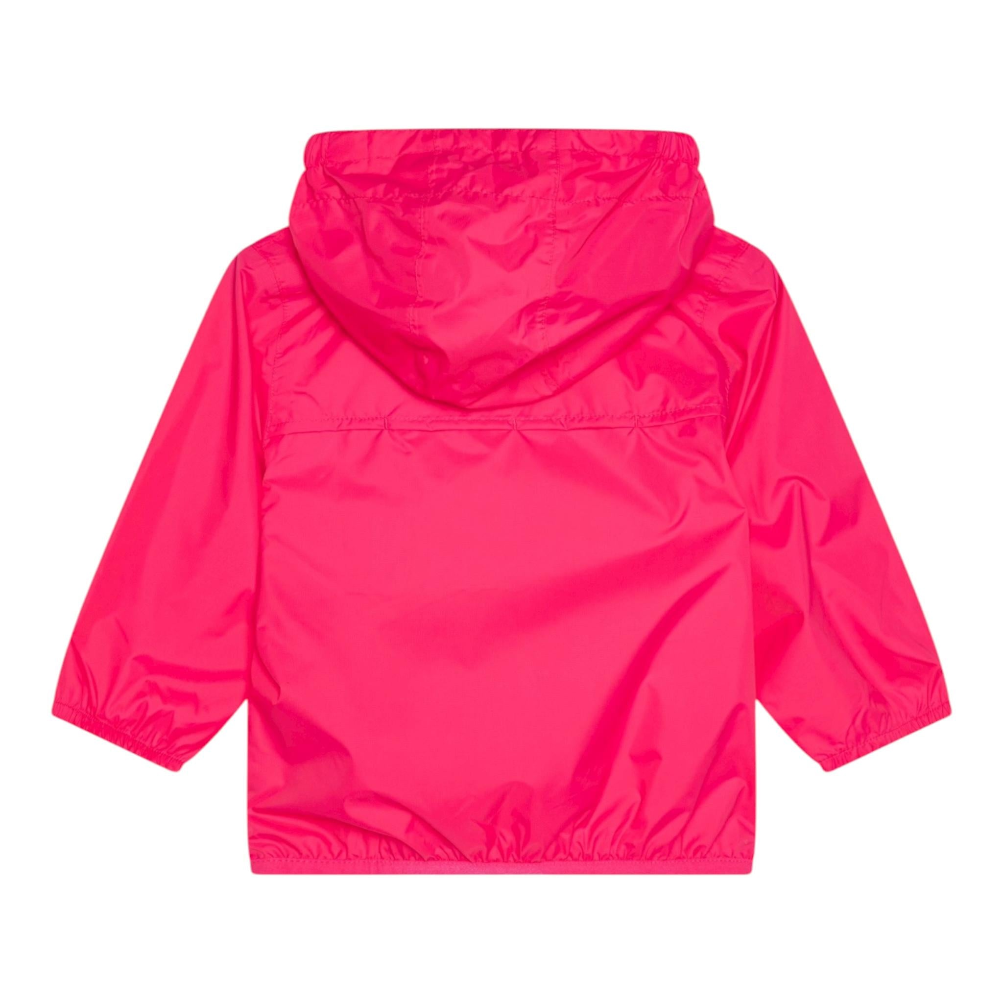 K-Way Giubbino Tinta Unita con Cappuccio per Bambina K61336WWWX FUXIA K-WAY 