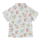 Mayoral Camicia Mezza Manica Fantasia A Righe per Neonato 1112 BIANCO MAYORAL 