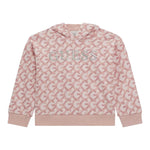 GUESS felpa con cappuccio tinta unita con stampa logo Rosa per Bambina K4BQ06KAD73 ROSA GUESS 