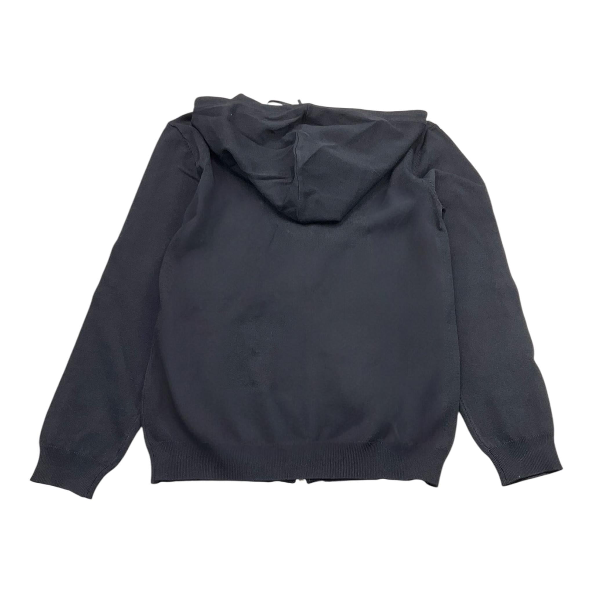 Fracomina Felpa Tinta Unita con Zip E Cappuccio per Bambina FM1011 NERO FRACOMINA 