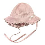 Paz Rodriguez Cappello Tinta Unita con Ricami per Neonata 040122698 ROSA PAZ RODRIGUEZ 