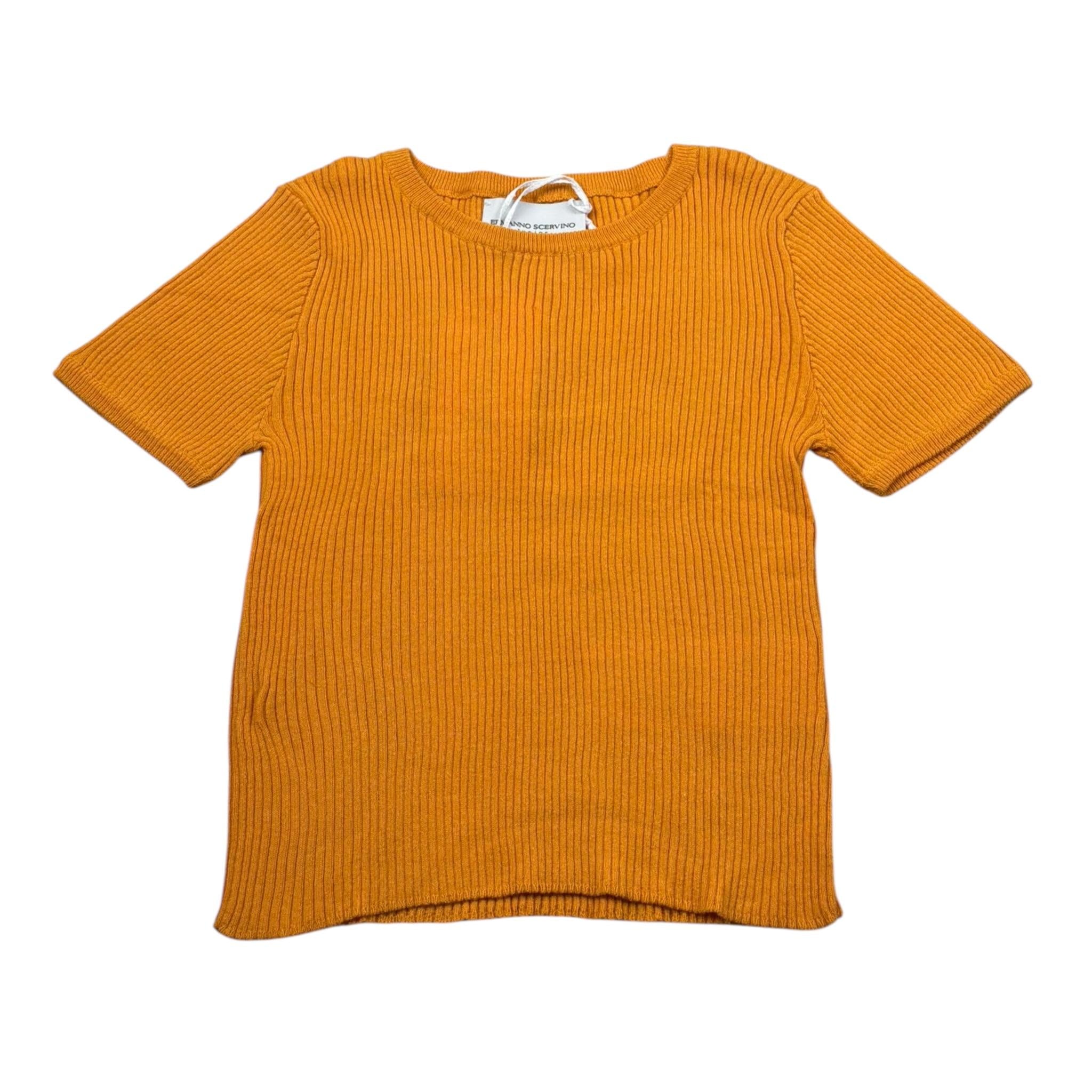Ermanno Scervino T-Shirt Girocollo In Filo per Bambina SFMA032 ARANCIONE ERMANNO SCERVINO 