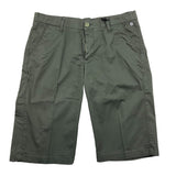 Shako' Bermuda Solid Color With Adjustable Waist Green For Boys
