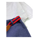 Marta Y Paula Completo 2 Pezzi Camicia-Bermuda Bicolore per Bambino 1201 BIANCO/BLU MARTA Y PAULA 