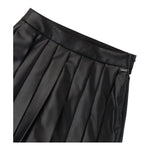 SARABANDA short modello gonna in ecopelle con plisset Nero per Bambina 7686 NERO SARABANDA 
