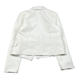 Kaos Giacca Tinta Unita con Applicazione per Bambina KS114 BIANCO KAOS 
