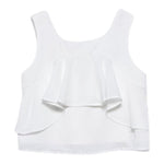 Abel & Lula Camicia Giromanica Tinta Unita per Bambina 5150 BIANCO ABEL & LULA 