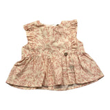 Wedoble Abit Armhole Solid Color With Pink Print For Baby Girl