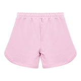 Hinnominate Solid Color Pink Logo Print Sweatshirt Shorts For Girls