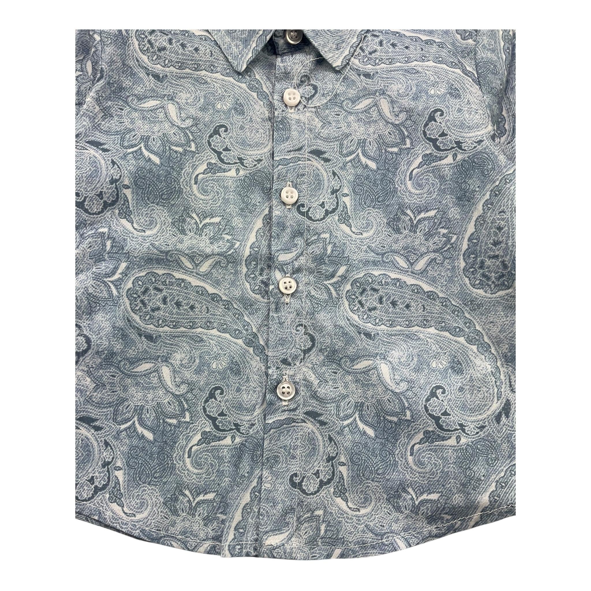 M+E' Camicia Manica Lunga Tinta Unita per Bambino UEM0529 AZZURRO M+E' 