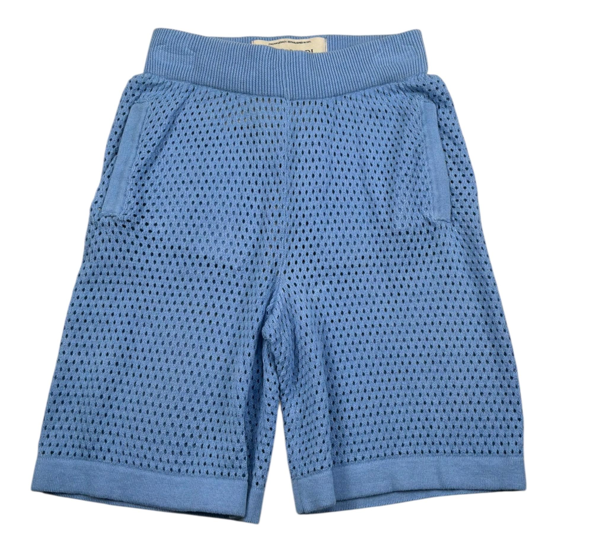 Trussardi Bermuda Tinta Unita Trafrato per Bambino TBP26069BE AZZURRO TRUSSARDI 