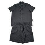 John Richmond Completo 2 Pezzi Camicia-Bermuda Tinta Unita per Bambino RBP26213CL NERO JOHN RICHMOND 