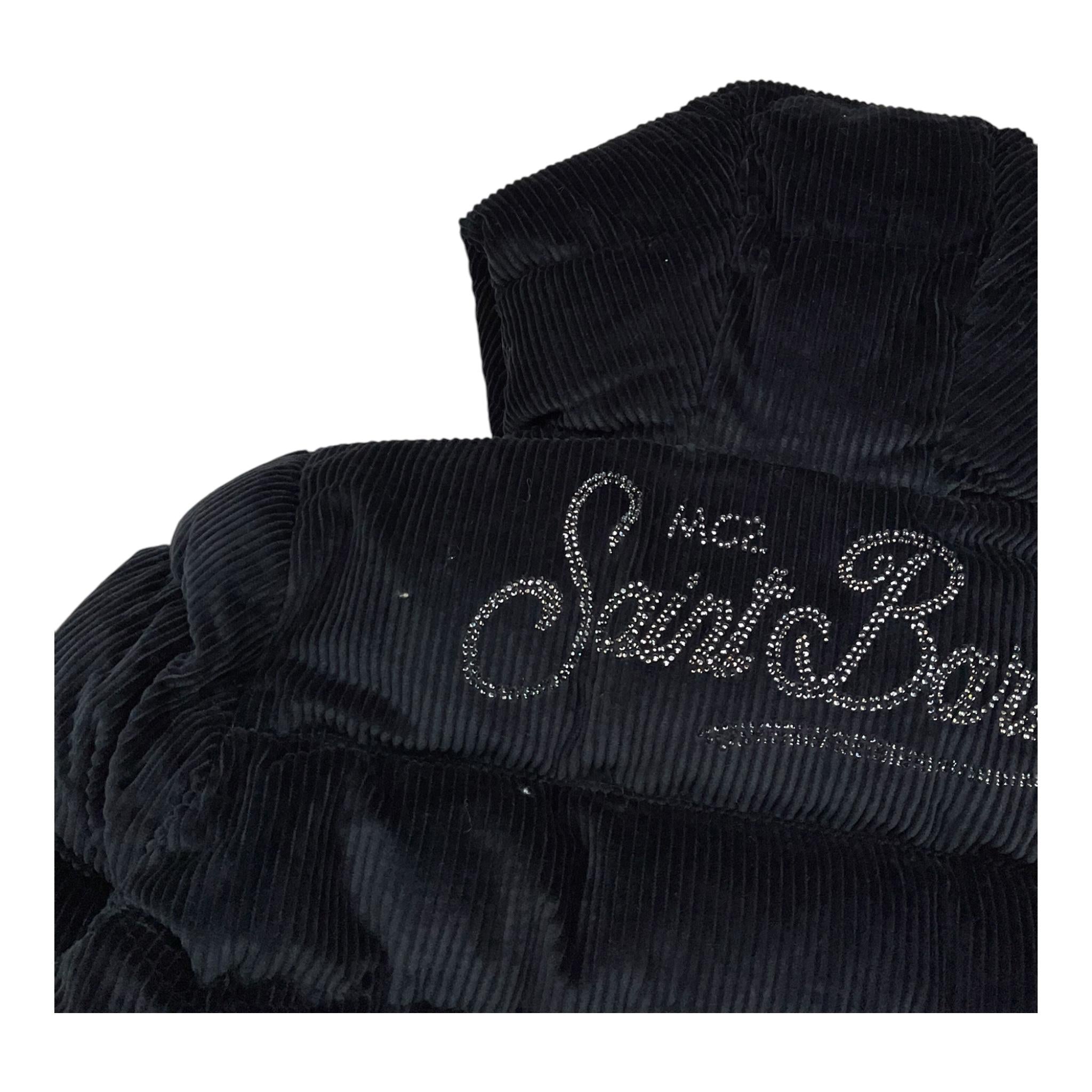SAINT BARTH giubbino tinta unita con cappuccio in velluto Blu per Bambino GENEVE BLU SAINT BARTH 