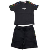 Cesare Paciotti 2 Piece Set T-Shirt-Bermuda Two-Tone Black For Newborn