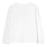 BOBOLI shirt girocollo tinta unita con paillettes Bianco per Bambina 459019 BIANCO BOBOLI 
