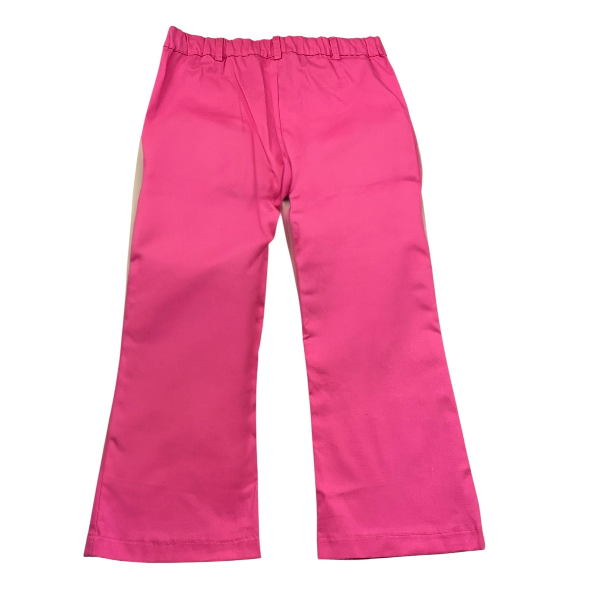 Met Pantalone Tinta Unita con Elastico In Vita per Bambina ME337 FUXIA MET 