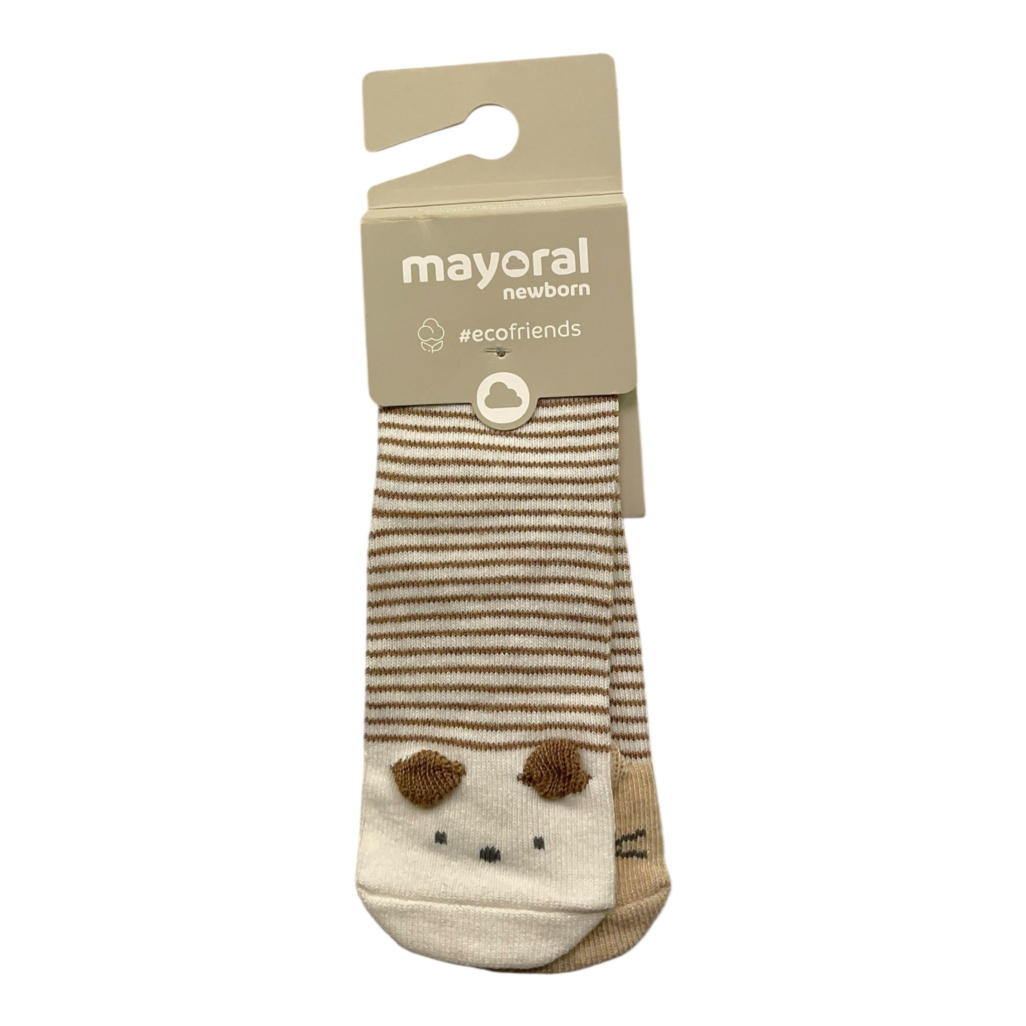 MAYORAL calzini tinta unita con fantasia Beige per Neonato 9472M BEIGE MAYORAL 