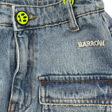 BARROW KIDS gonna tinta unita in denim Azzurro per Bambina F4BKJGSK079 AZZURRO BARROW KIDS 