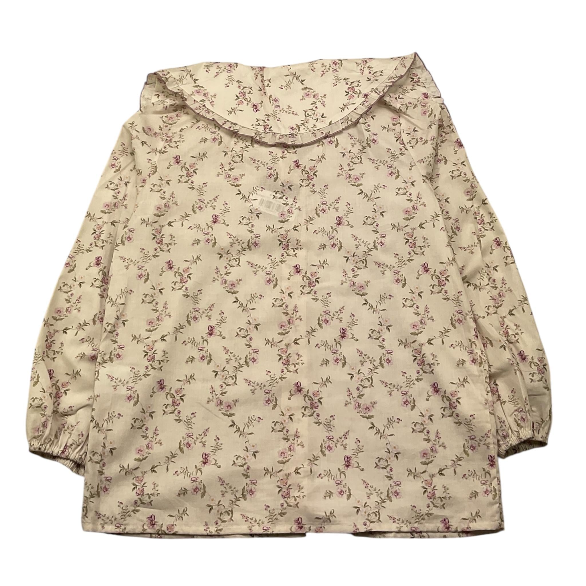 LA STUPENDERIA camicia manica lunga tinta unita con colletto Panna per Bambina TJCM466 PANNA LA STUPENDERIA 