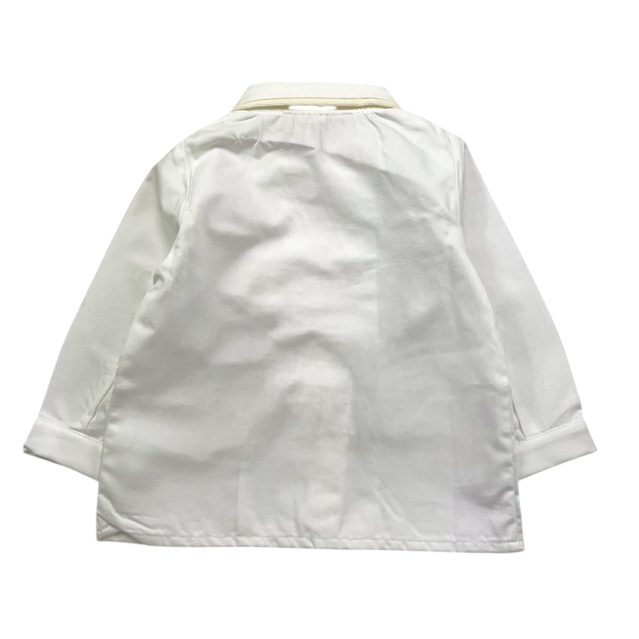 LA STUPENDERIA camicia tinta unita con bottoni Bianco per Neonato TCM01C00 BIANCO LA STUPENDERIA 