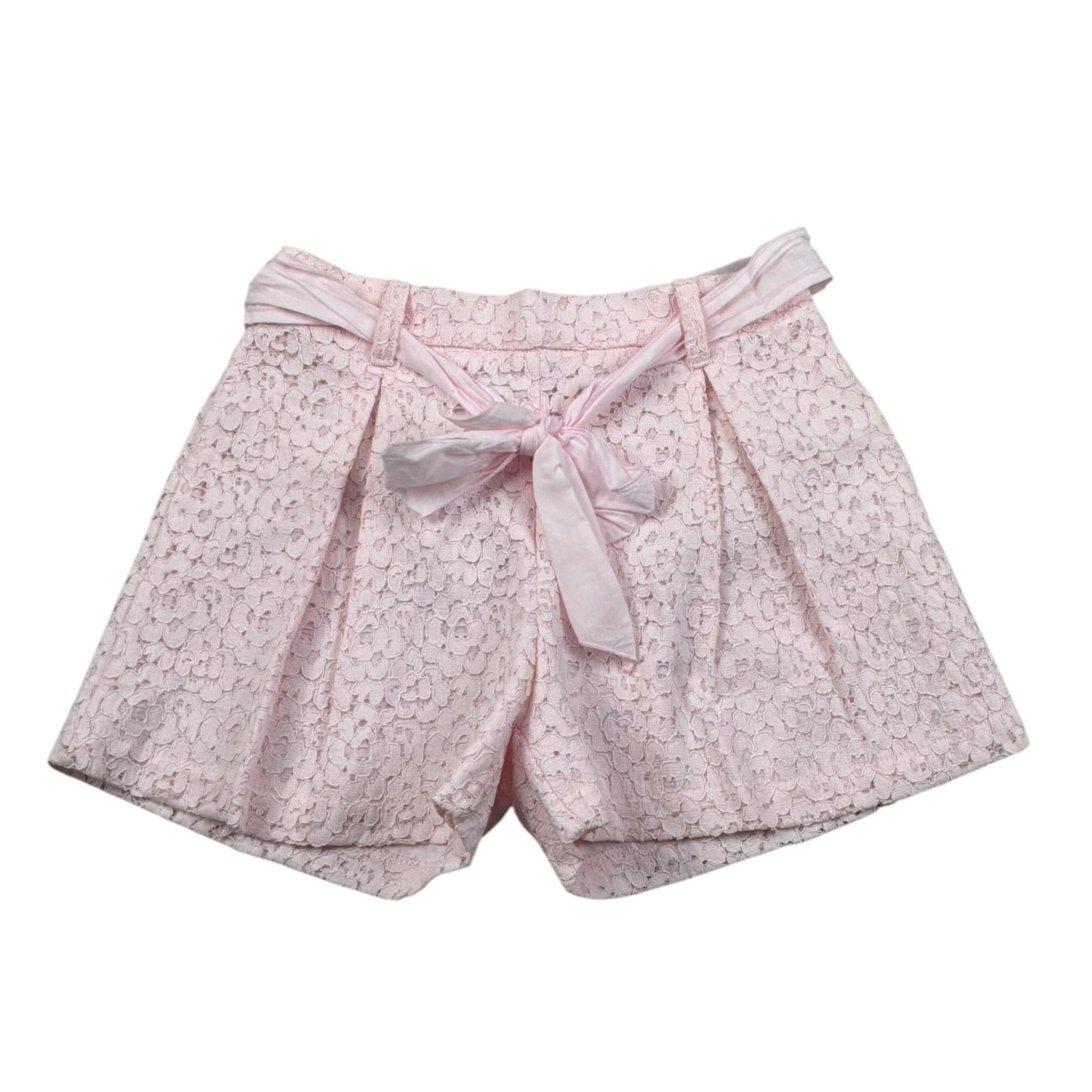 M+E' Short tinta unita con Cinturino Rosa per Bambina UE0783 ROSA M+E' 