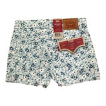 Levi'S Short Tinta Unita con Fantasia Fiori per Bambina 3EH026 AZZURRO LEVI'S 