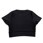 Hinnominate T-Shirt Girocollo Tinta Unita con Logo per Bambina 3646MY00064 NERO HINNOMINATE 