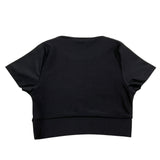 Hinnominate T-Shirt Girocollo Tinta Unita con Logo per Bambina 3646MY00064 NERO HINNOMINATE 