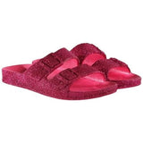 Cacatoes Solid Color Slipper With Glitter Fuchsia For Girls