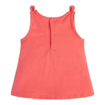 Guess Canotta Girocollo Tinta Unita con Stampa per Neonata K3GI06K6YW0 FUXIA GUESS 