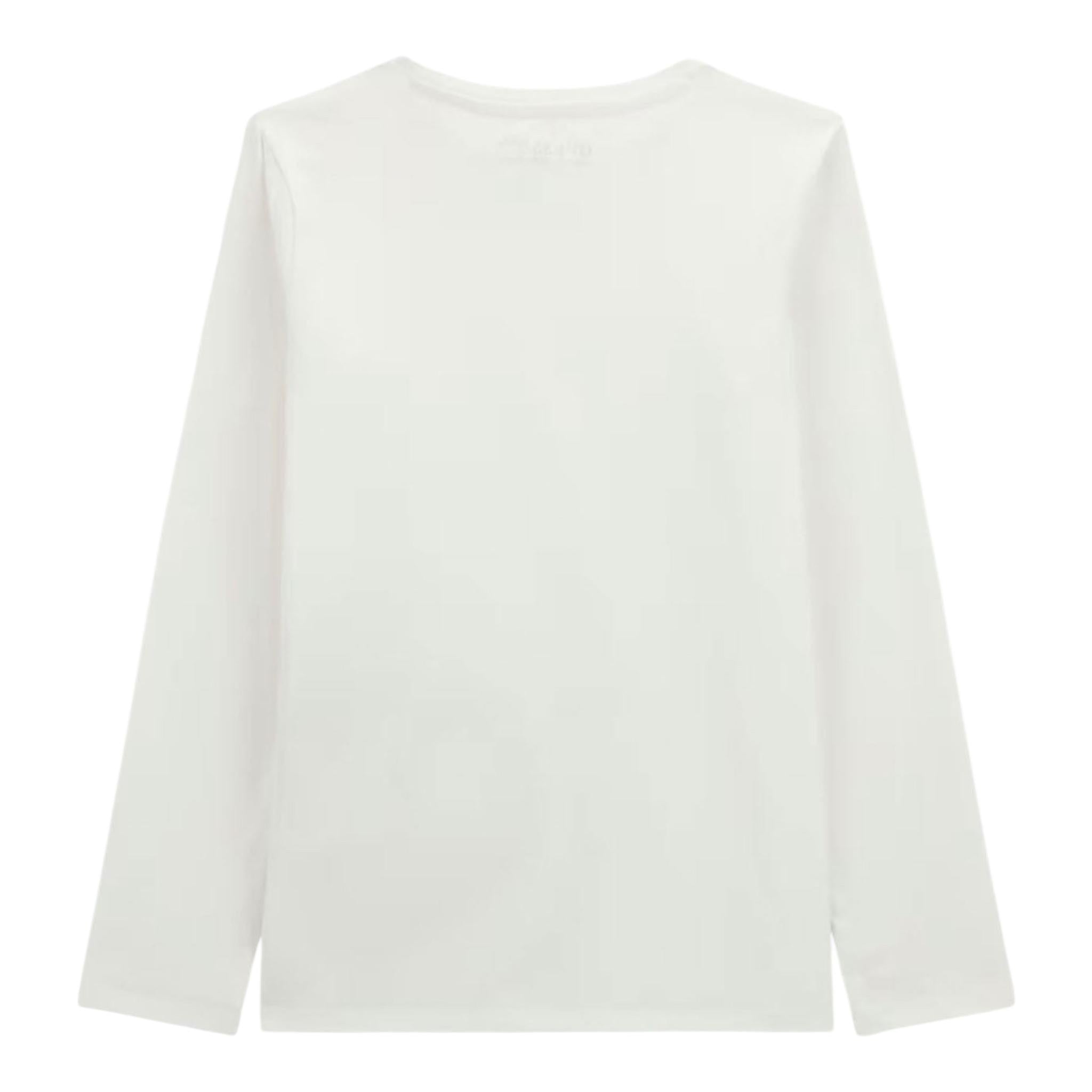 GUESS shirt girocollo tinta unita con stampa Bianco per Bambina J4RI28K6YW3 BIANCO GUESS 