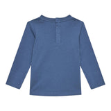 GUESS shirt girocollo tinta unita ocn logo Blu per Neonato I4YI01K8HM4 BLU GUESS 