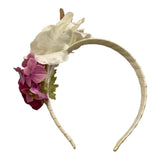 Fun & Fun Cerchietto Tinta Unita con Applicazione per Bambina CRCC1 PANNA FUN & FUN 