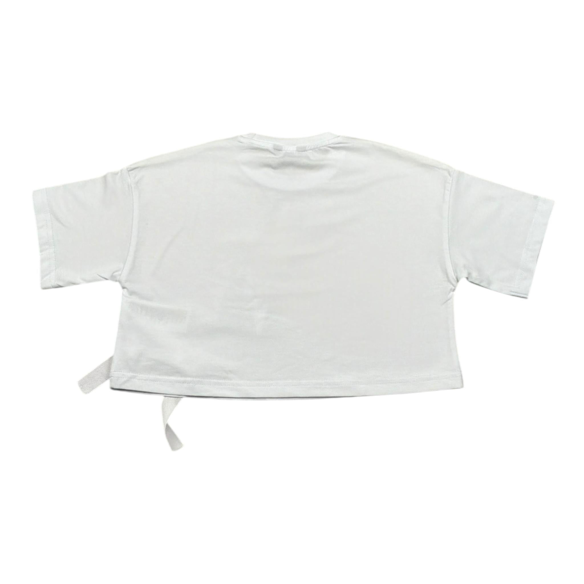 Refrigiwear T-Shirt Girocollo Tinta Unita con Logo per Bambina 308TRFJS25 BIANCO REFRIGIWEAR 